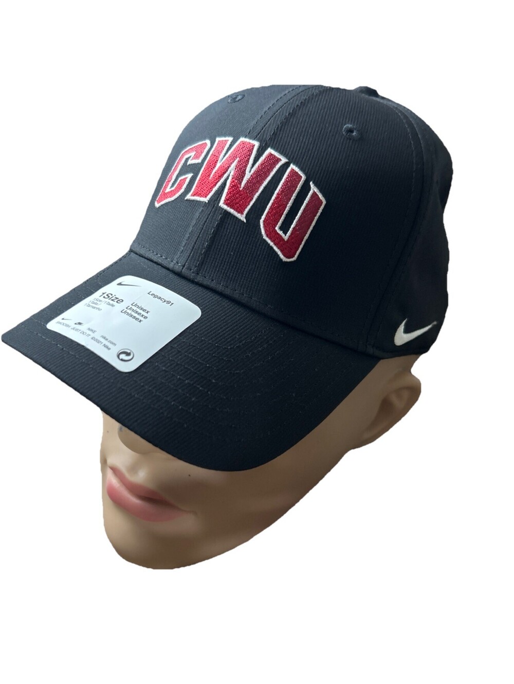 nike Legacy 91 CWU Washington Wildcat’s hat Cap One Size Unisex Dri-fit Black